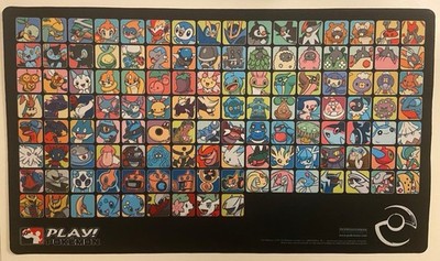 Pokemon TCG Professor Program Generation 4 UNOVA Black Playmat CUSTOM