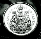 1964 50¢ silver coin that is UNC in a paper flip  Gorgeous