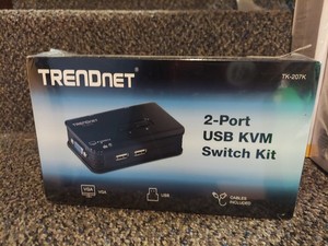 TRENDnet Tk207 2-port USB KVM Switch Cable Kit  Brand New