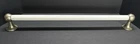 Antique 24" Milk Glass Kitchen Bathroom Towel Rack w/Nickel Hardware Old Kitchen