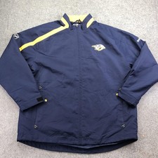 Nashville Predators Jacket Mens Medium Blue NHL Hockey Reebok Center Ice