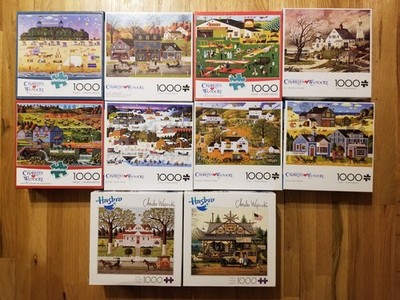 Puzzle Milton Bradley 1000 Pièces – Splendeur Saisonnière De Charles Wysocki (complet)
