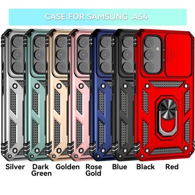 Armor Camera Cover Ring Stand Phone Case for Samsung A16 A06 A15 A05 A53 A54 A56