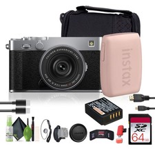 FUJIFILM X-E5 Mirrorless Digital Camera with XF 23mm f/2.8 Lens silver ,