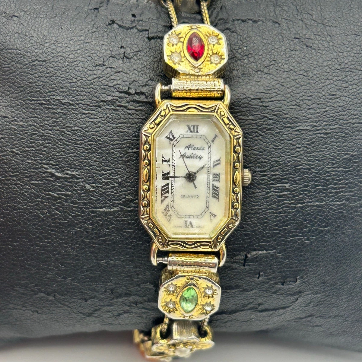 Vintage-style Alexis Ashley Gold-tone Charm Bracelet Watch Working New Battery Vintage-style Alexis Ashley Gold-tone Charm | Mercari main image 2