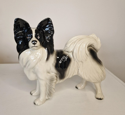 Coopercraft Papillon Butterfly Dog Ornament Figurine 