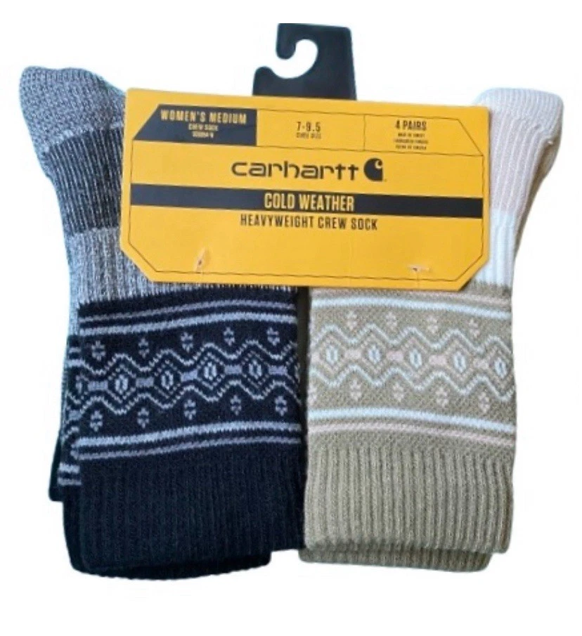 Carhartt Cold Weather Heavyweight Crew Socks M 7 - 9.5 NEW - 4 Pairs women
Opens in a new window or