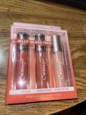 Max Makeup Cherimoya Jelly Gloss Trio – 3 Color Set – Hydrating, Glossy Lip Glos