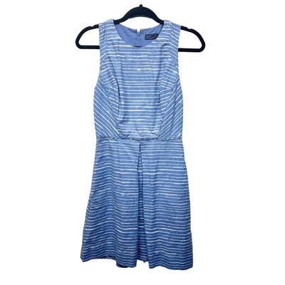Gap Women Dress Size 2 Fit & Flare Linen Cotton Old Money Quiet Luxury Lagenlook