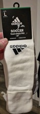 ADIDAS SOCCER TEAM SPEED PRO OTC WHITE SOCKS SIZE LARGE NEW
