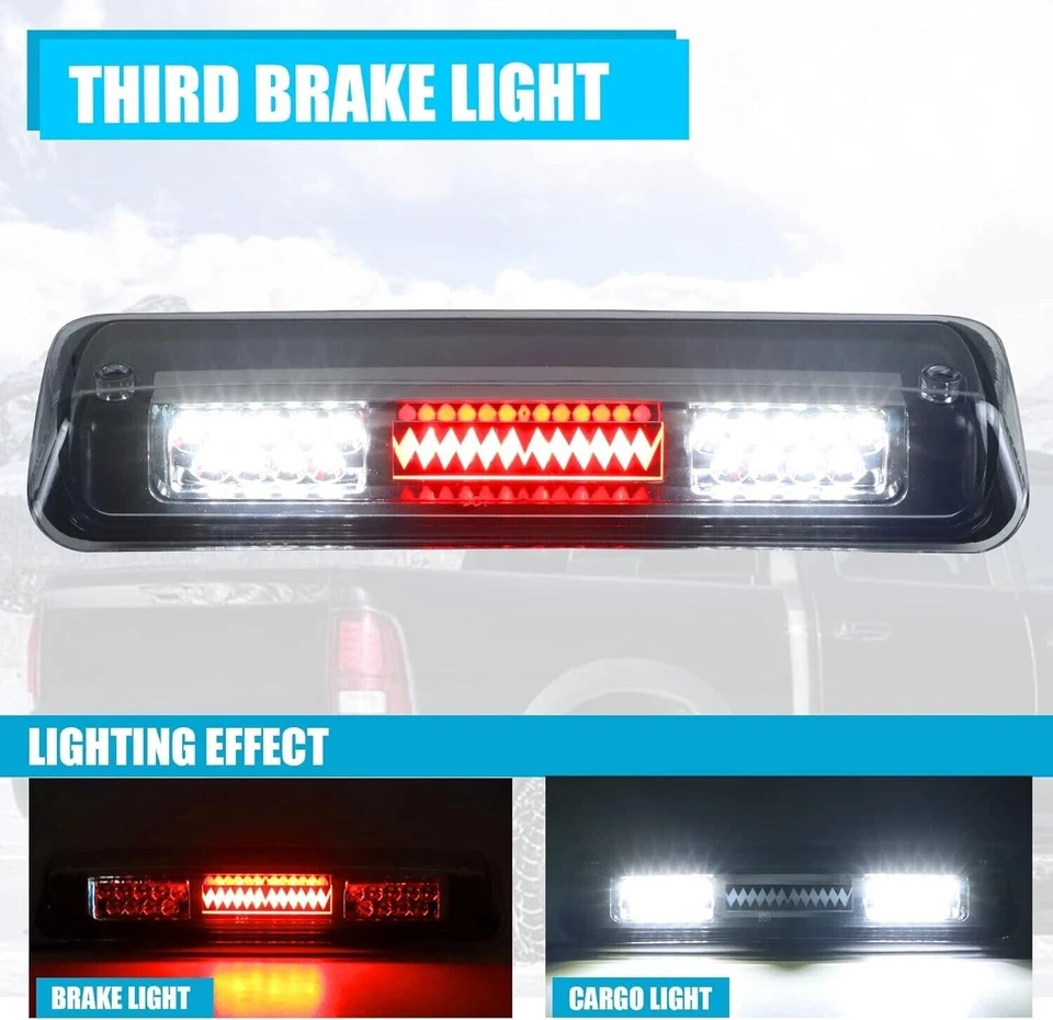 黑色 LED 第三刹车货运灯适用于 2004 - 2008 年福特 F150 / Sport Trac / Mark LT — 第 4/4 张图片