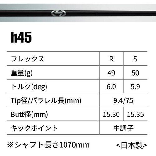 NEW SALE GRAPHITE DESIGN RAUNE h45 HYBRID Golf Shaft Made in Japan NEW - Picture 2 of 11