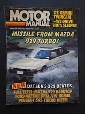 MOTOR MANUAL - Vintage Australian Magazine No.482 1982 WINTER SPECIAL