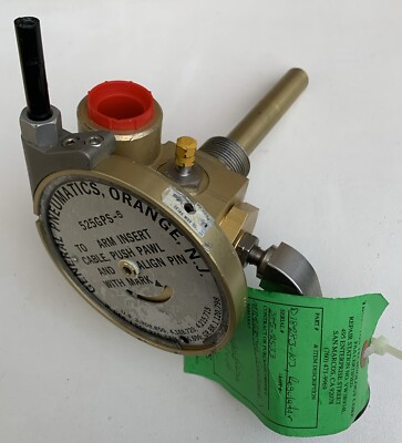 General Pneumatics orange N.J. 525GP-6 Valve And Gauge Assy (Inspected 2013)