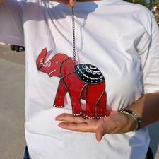 Stained Glass Elephant Suncatcher  Elephant Gifts  Window Hanging
