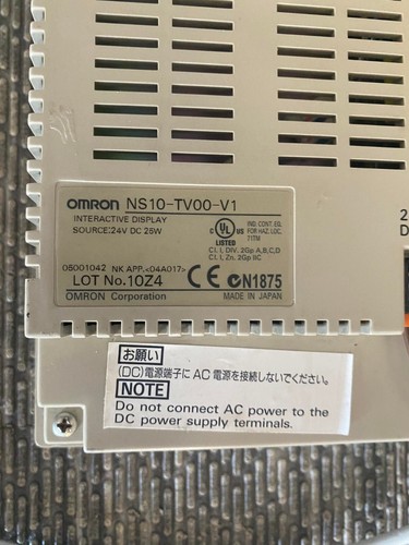 NS10-TV00-V1 OMRON INTERACTIVE DISPLAY serial Port a ? problem ? - Imagen 2 de 4