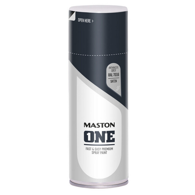 Maston Spray Paint ONE - Satin Anthracite Grey RAL7016 400ml