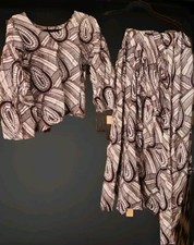 Wax Clothing  NIGERIAN AFRICAN Wrapper Skirt  Blouse  Vintage 31 Years Old