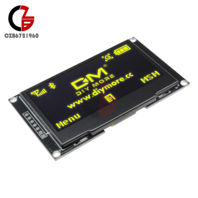 2.42'' inch Yellow OLED Display Module SPI I2C Serial SSD1309 for Arduino 128X64