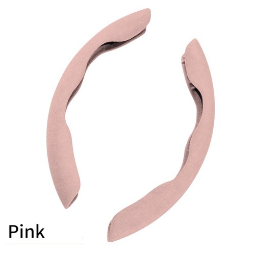 2PCS Universal Car Ultrathin Antislip Steering Wheel Cover Suede Protector Case - Picture 18 of 19