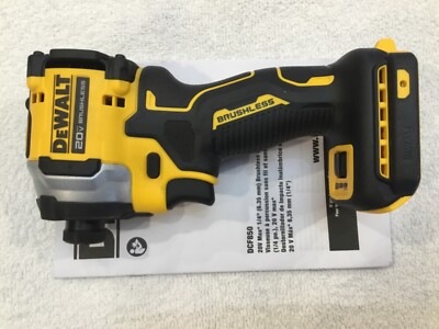 New Dewalt DCF850B 1/4'' 20V Max Atomic 3 Speed Compact Brushless Impact Driver