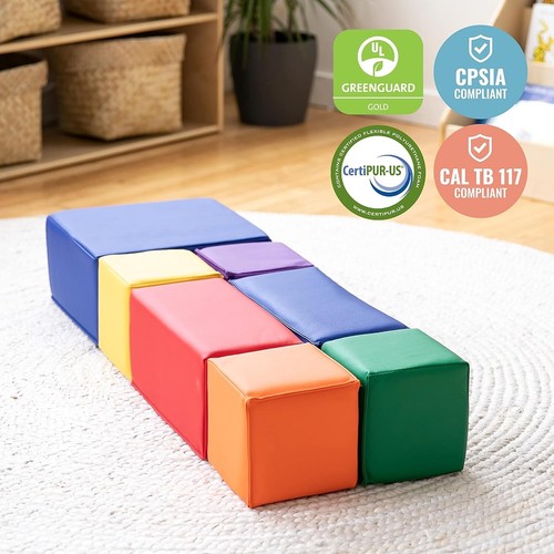 Soft Foam Building Blocks Set - GREENGUARD Certified for Safe Play Environments - Picture 7 of 11