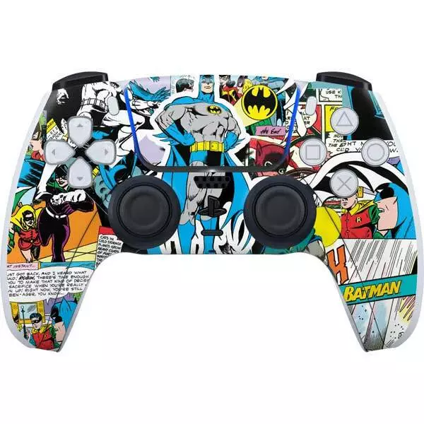 Skinit Decal Gaming Skin Compatible with PS5 Console and Controller -  Officially Licensed Warner Bros Batman Official Logo Design