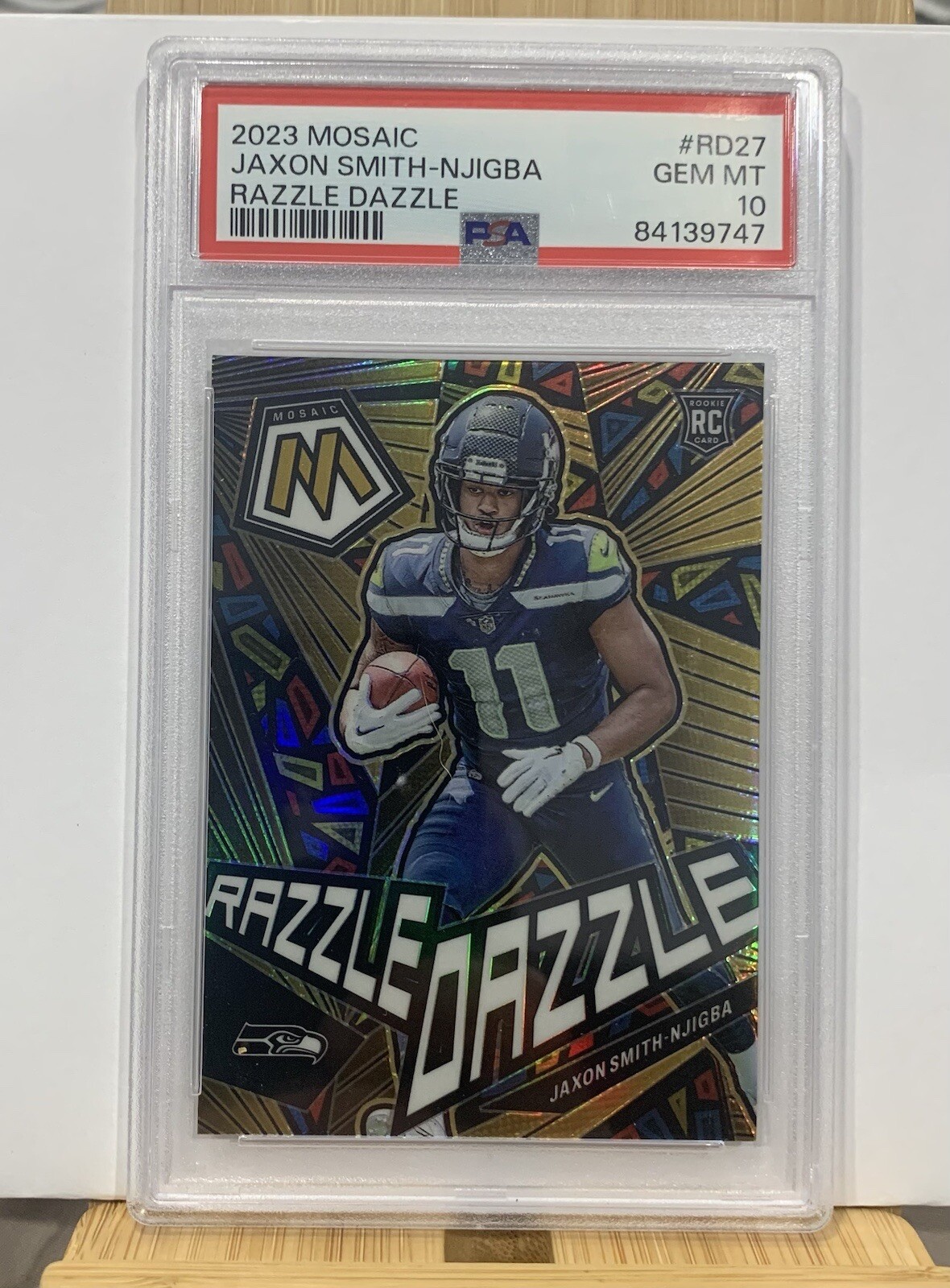 2023 Mosaic Jaxon Smith-Njigba Razzle Dazzle PSA 10