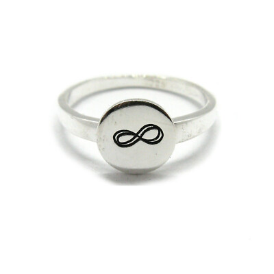 Sterling silber ring solide 925 Unendlichkeits symbol R001917 Empress