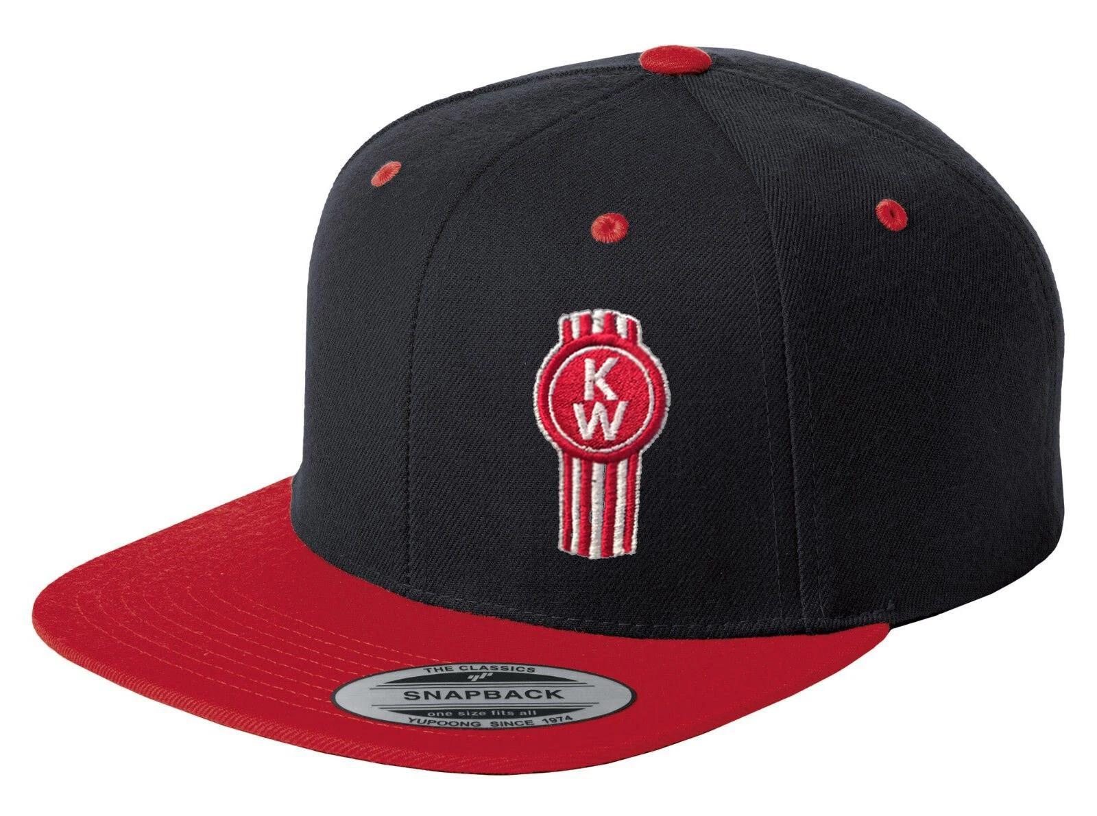 TRUCKER HAT FLAT BILL SNAPBACK RIG TRACTOR KENWORTH KW