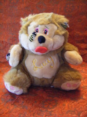 PMS '' Lucy '' Honigbär Stofftier 13'' ca. sehr guter Zustand B141