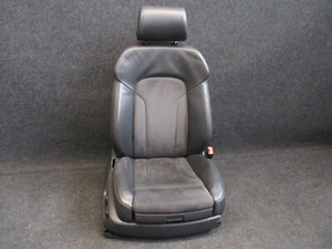 LEDER ALCANTARA Beifahrersitz Audi Q7 4L Sportsitz Sitz Ausstattung SOUL Schwarz