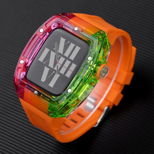 Transparent Case Rubber Band For Apple Watch Ultra 49mm 9 8 7 6 5 4 SE 44/45mm - Picture 31 of 31