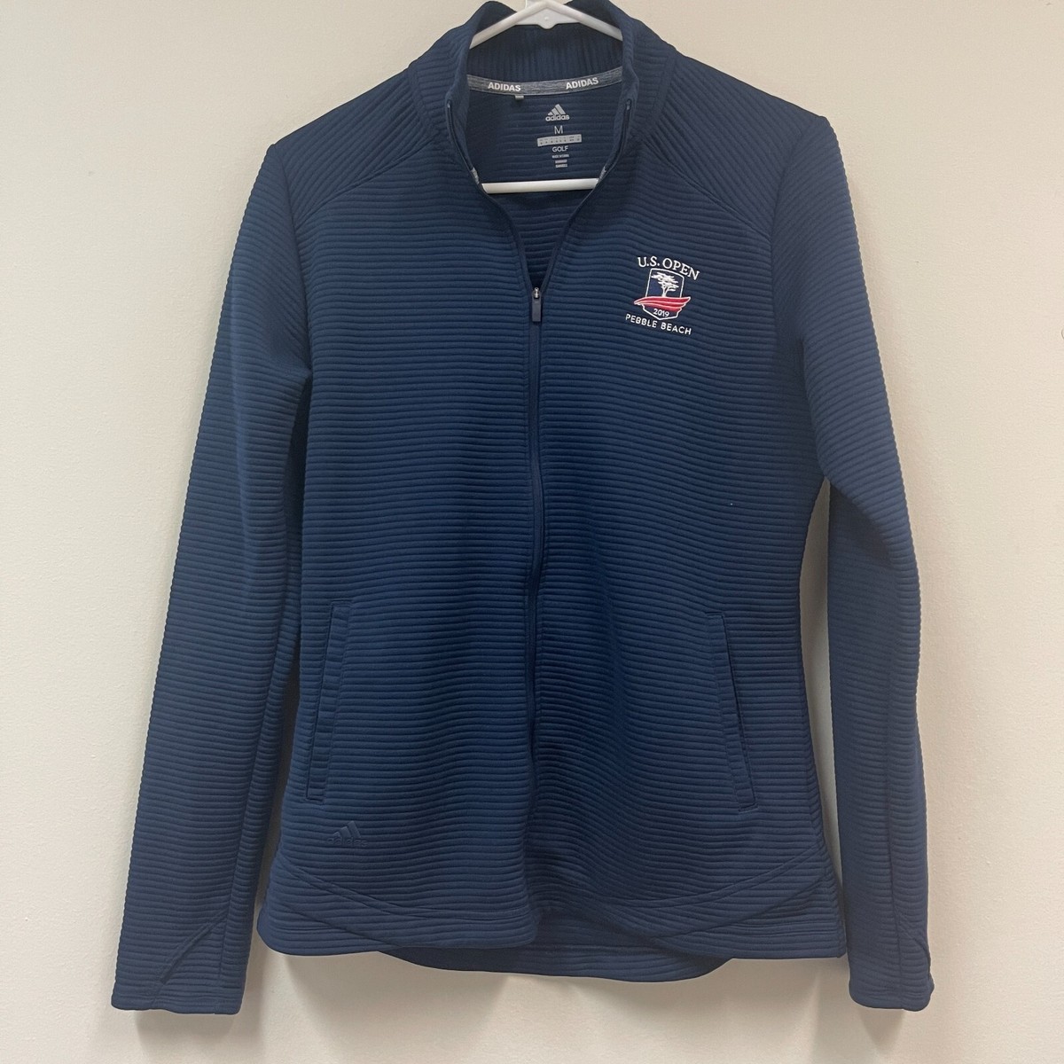 adidas PEBBLE BEACH GOLF LINKS ジャケット Adidas Golf U.S. Open Pebble Beach Full-Zip Jacket Women Medium