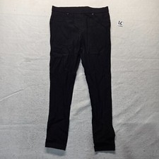 No Boundaries Solid Black Pants Waistband Tapered Leg Adult Women's L Large