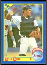 1990 Score "1st round pick"  #627    Kelly Mann   C    Atlanta Braves  FREE ship
