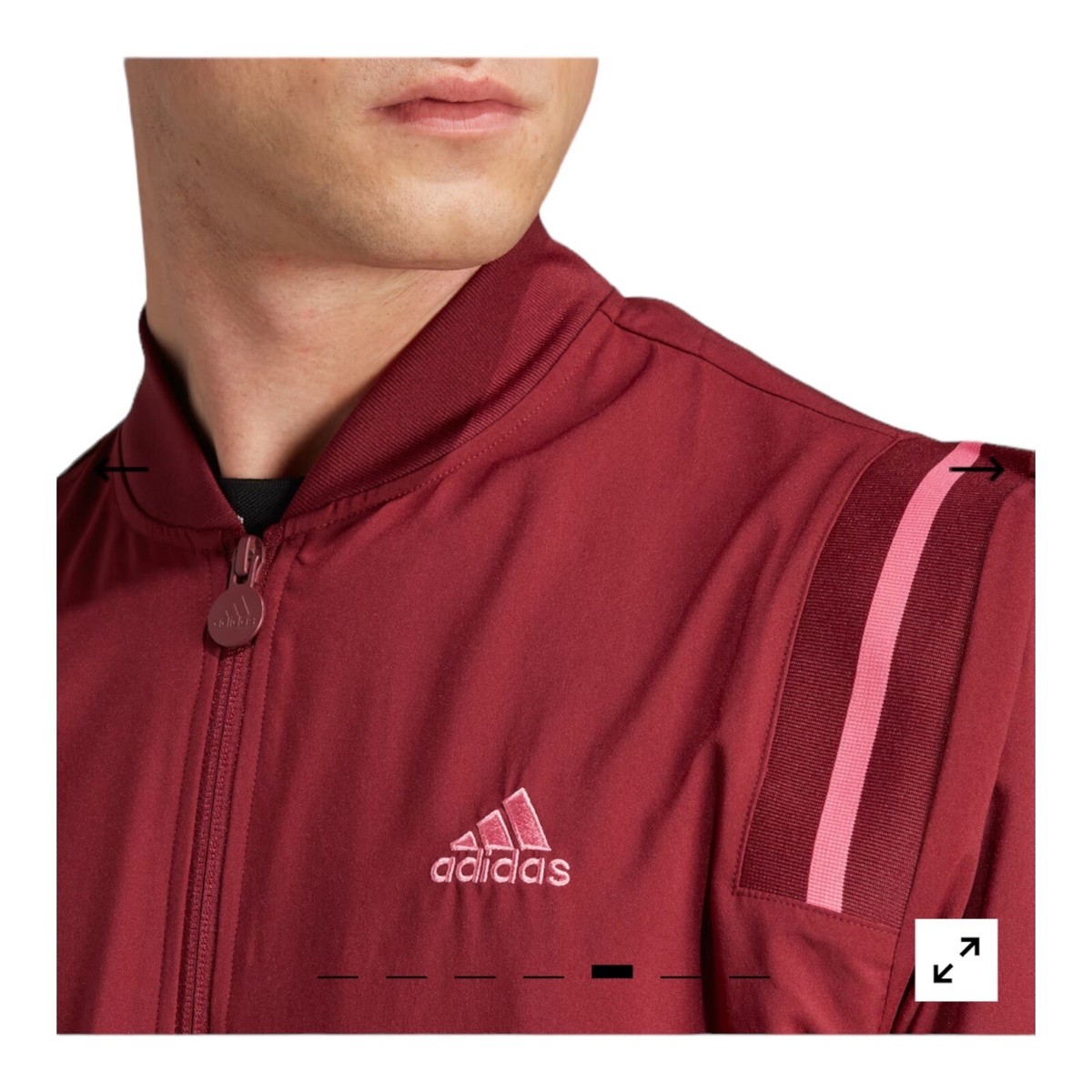 Adidas Mens Scribble Jacket Maroon Full Zip Size Large Adidas Mens Scribble Jacket Maroon Full Zip Size Large