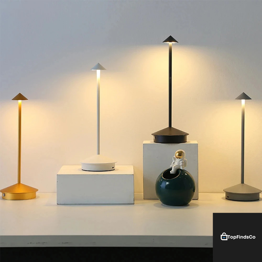 Lampe LED tactile à intensité variable avec batterie sans fil longue durée