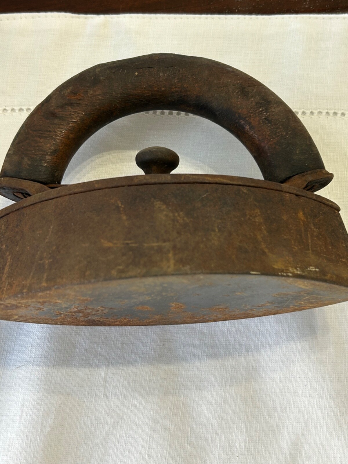 Antique 1830-80 W.H. HOWELL CO. GENEVA #3 SAD IRON Cast-Iron Decor 4 lb 13.6 oz