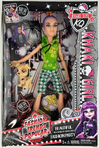 Khaki Girl KQ Fashion Trends Popular Doll Beautiful Fashion Party Magic Girl NEW