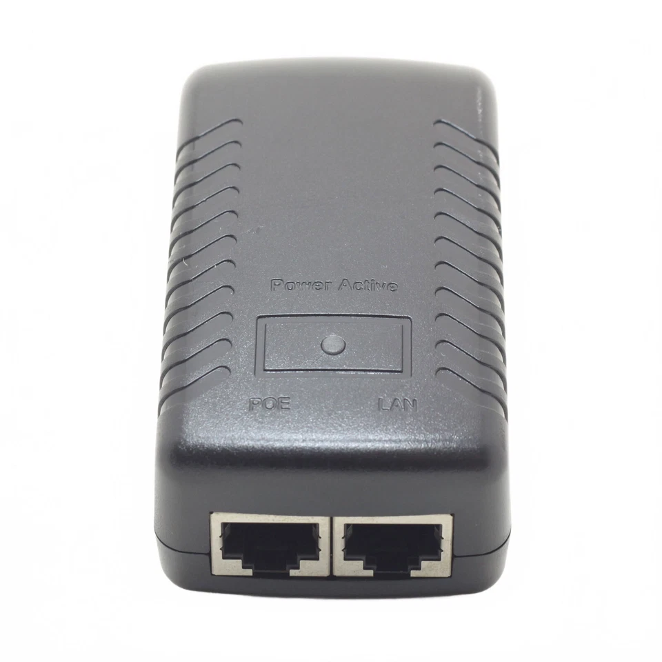 Gigabit 48V PoE Injector Adapter Power Over Ethernet 802.3at af UBNT AP 1000Mbps - Image 2 of 4