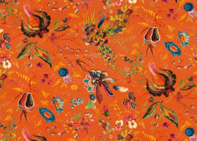 HARLEKIN X SOPHIE ROBINSON VORHANG STOFF Wunderland Blumensamt 3,3 METER