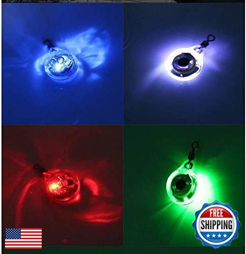 5pcs Deep Sea Fishing Lures Kit LED Lighted Bait Flasher Saltwater Freshwater - Picture 3 of 3