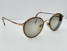 Vintage Perry Ellis PE SG 20 Brown Bronze Round Metal Sunglasses FRAMES ONLY