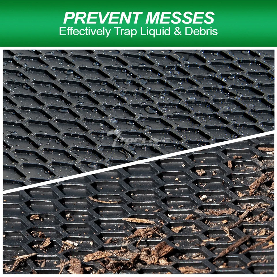 Topline For 2010-2016 Buick LaCrosse Honeycomb Rubber All Weather Floor Mats 3pc — 第 4/4 张图片