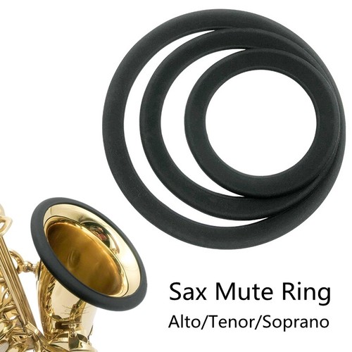 Silica Gel Sax Mute Ring Dampener Silencer for Alto Tenor Soprano