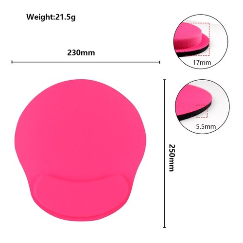 PREMIUM ANTI SLIP MOUSE MAT WITH WRIST SUPPORT FOR LAPTOP PC MANY COLOURS - Picture 13 of 26