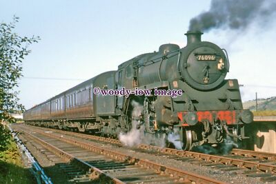 pu3251 - Eisenbahnlok Nr.76096 am Bahnhof Hest Bank - Druck 6x4