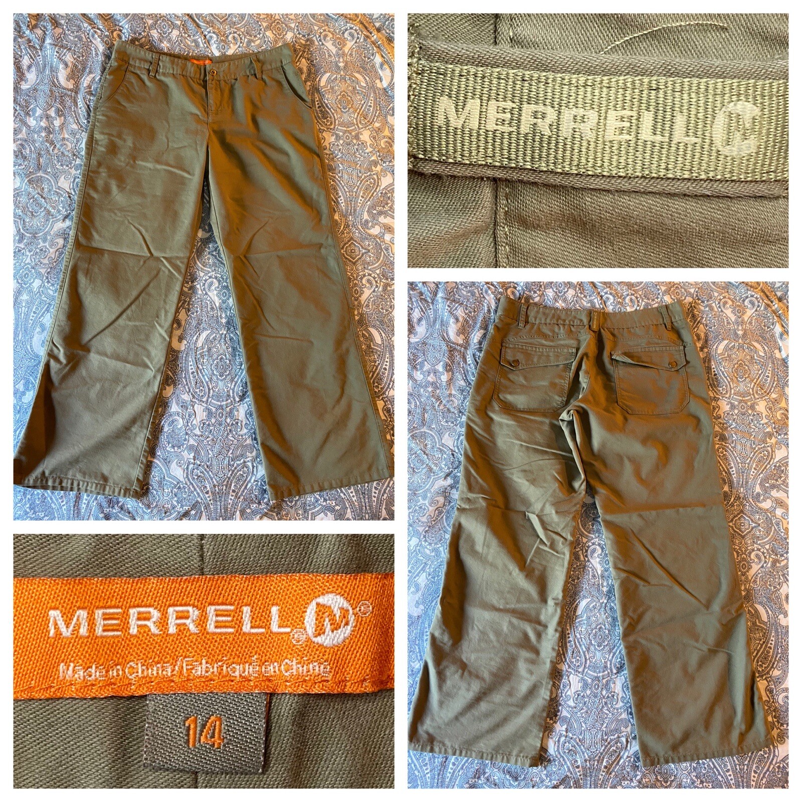 Pantalone kaki Merrell donna taglia 14 OTTIME CONDIZIONI