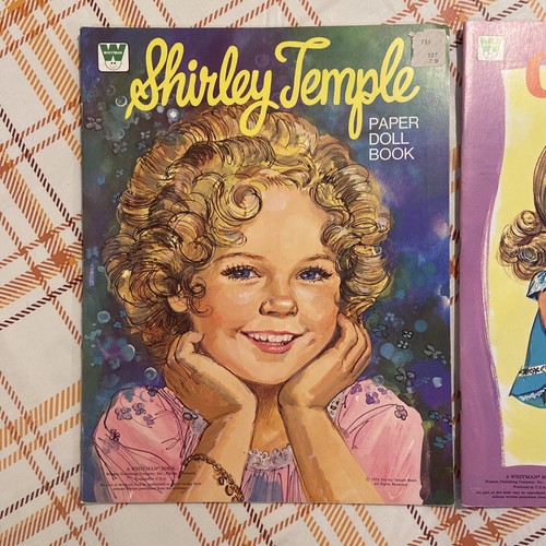 Lot Of 2 Vintage Shirley Temple + Cathy -Whitman Paper Doll Books UNUSED UNCUT - Picture 2 of 14